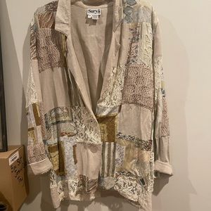 Surya vintage patchwork blazer. Size M